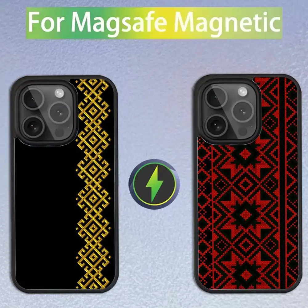 

Ukraine Ornament pattern Phone Case For iPhone 16,15,14,13,12,11,Pro,Max,Plus,Mini,SE Magsafe Magnetic Wireless Charging