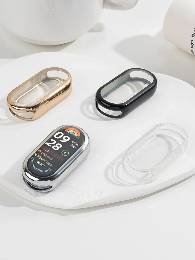 

Мягкий чехол из ТПУ + пленка для mi Band 10, аксессуары для ремешков, защитная пленка для экрана, универсальный чехол, нейлоновый плетеный браслет для xiaomi Band 10