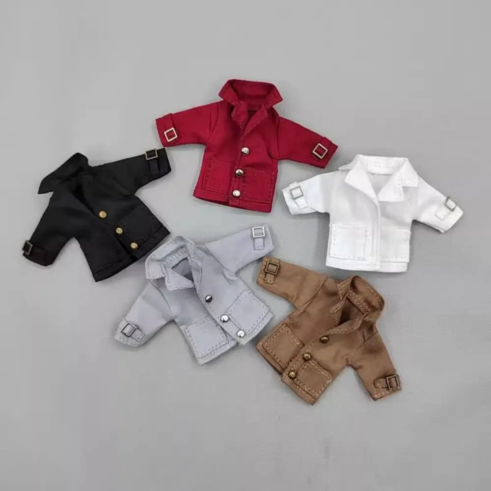 Fashion Windbreak Coat Casual Fashionable Trendy Dolls Jacket Coat 5 Colors Accessories OB11 BJD Dolls/ 1/11 1/12 bjd Doll