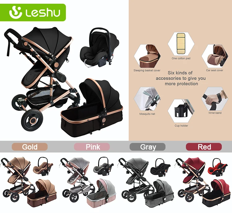 china folding portable travel push chair baby stroller 4 in 1 luxury pram stroller baby 3 in 1 for new born baby