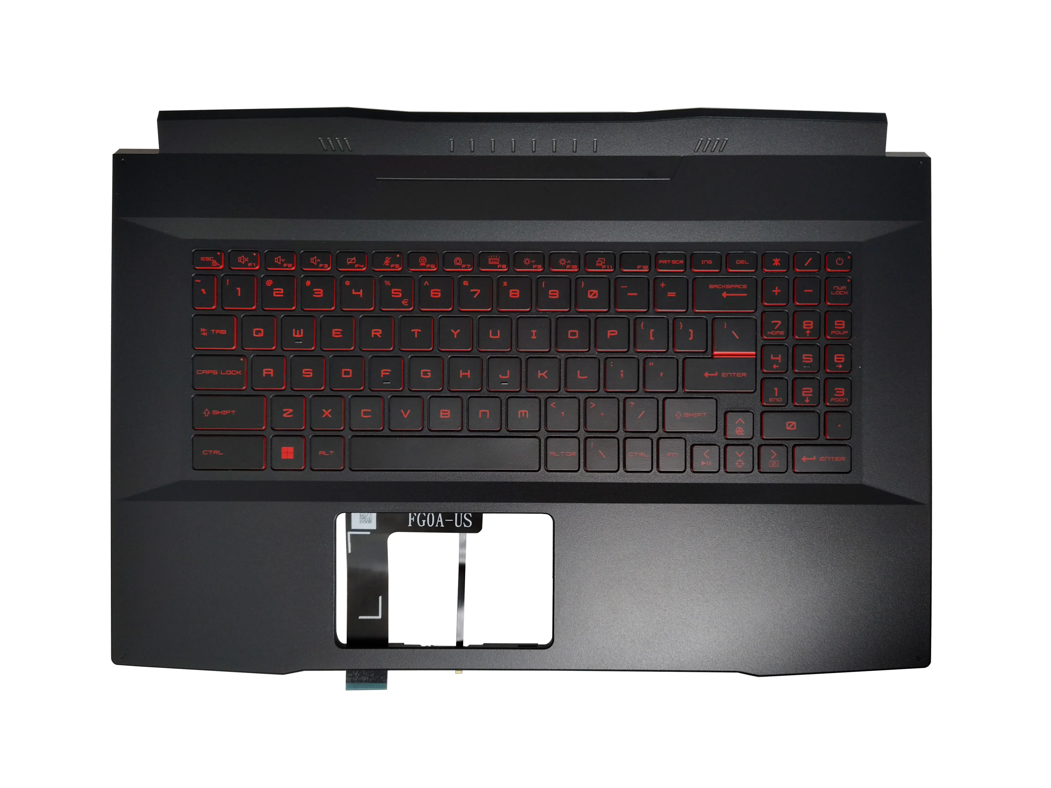 NEW for MSI GF76 MS-17L1Red Backlight Palmrest Upper Cover Case Spanish/Russian/French/US Laptop Keyboard