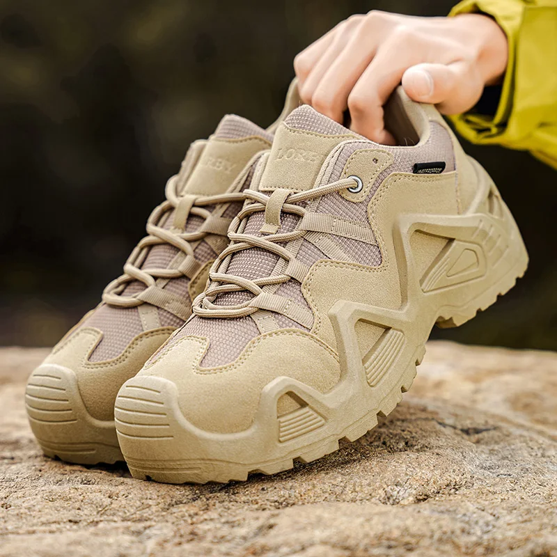 

Мужская походная обувь для активного отдыха, нескользящие дышащие кроссовки для ходьбы, удобная обувь для треккинга и скалолазания, легкая повседневная спортивная обувь