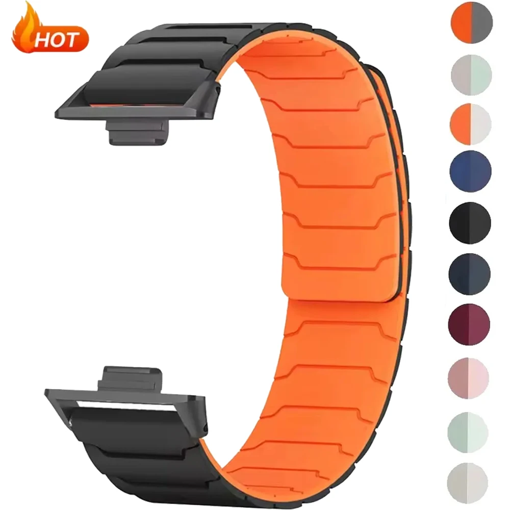 Silicone Strap for Xiaomi Mi Band 10 Pro/9 Pro/8 Pro Replace Magnetic Watchband for Redmi Watch 6/5/4/6 Active-Lite Accessories