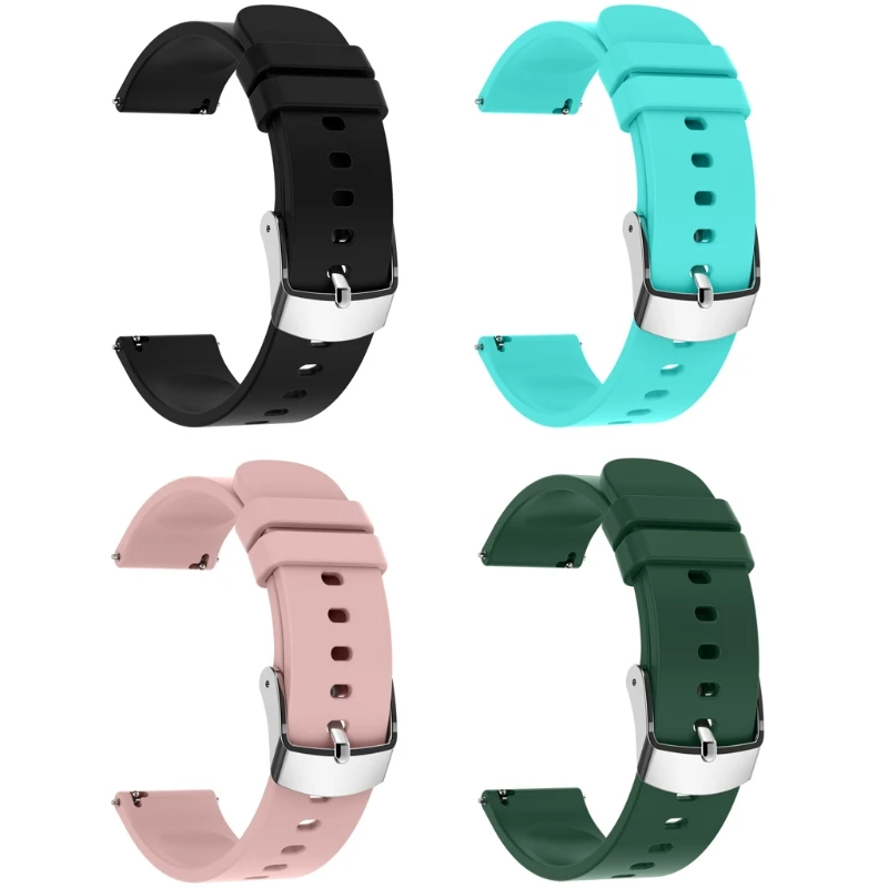 Soft Silicone Band Suitable for P22 2cm Sport Watch Wrist Strap Loop-Bracelet Replace Waterproof Sweatproof Anti-scratch