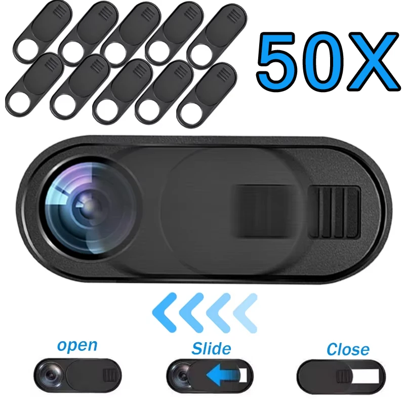 1/20/50PCS Webcam Cover Mobile Phone Laptop Slide To Close/Open Webcam Blocker in Car Camera Privacy Protector Camera Cover