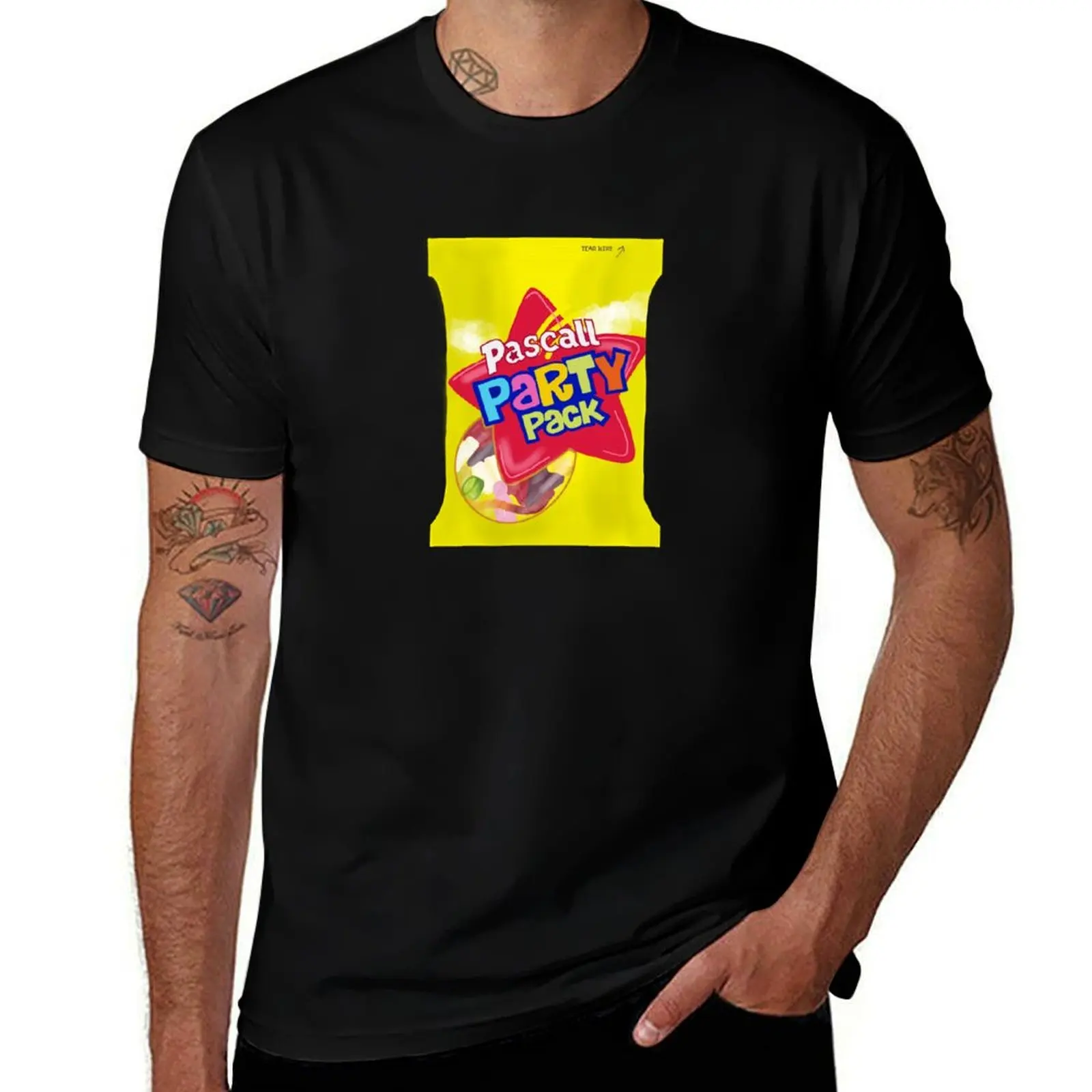 

T-Shirt Pack Pascall shirt T-Shirt slim Party Kiwiana t man Lollies man for t fit cotton shirts New Zealand