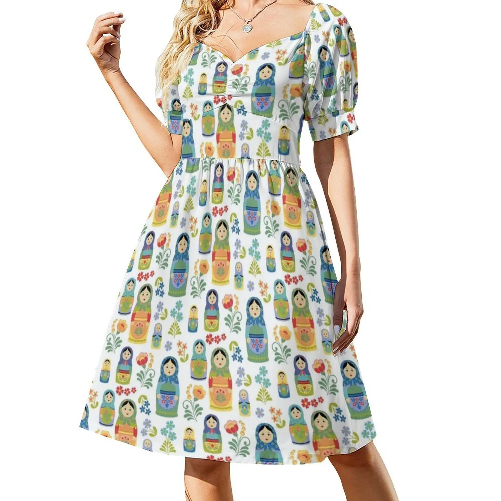 Russische Nesting Dolls Jurk Vrouwen - alternate angle