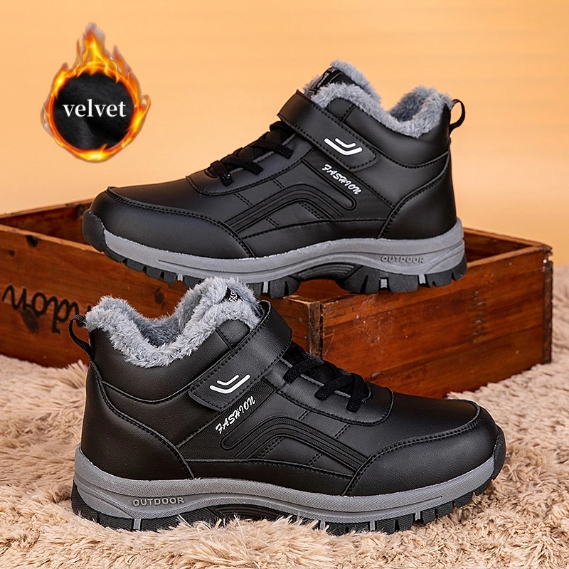 

Plus Velvet Men's Winter Sneakers High Top Sneakers Unisex Outdoor Warm Women's Sports Shoes Platform Walking Shoes Men Women