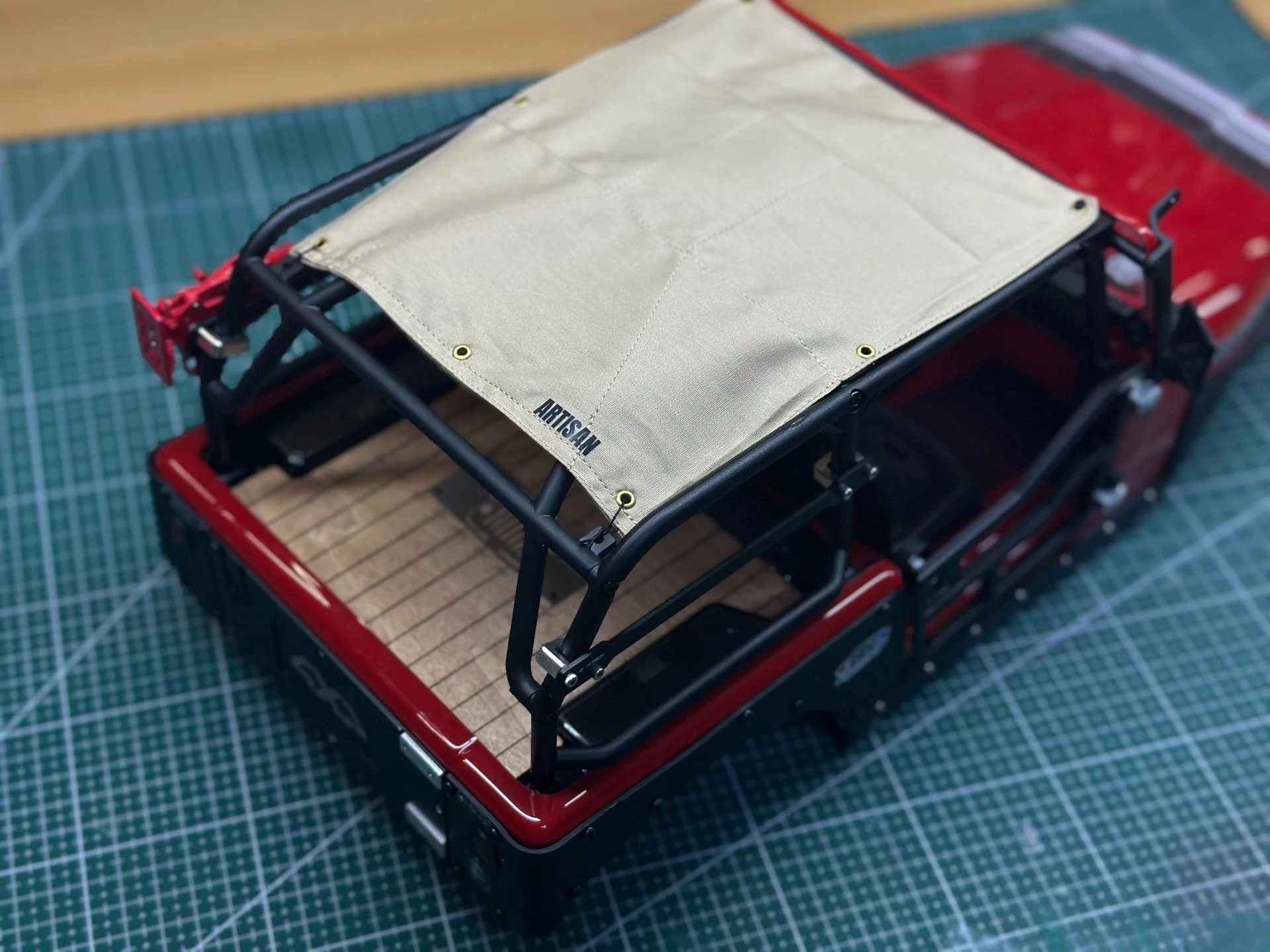 AXIAL SCX10 1/10 Rock Crawler Jeep CJ7 Roof Top Fabric, Dedicated Upgrade Parts