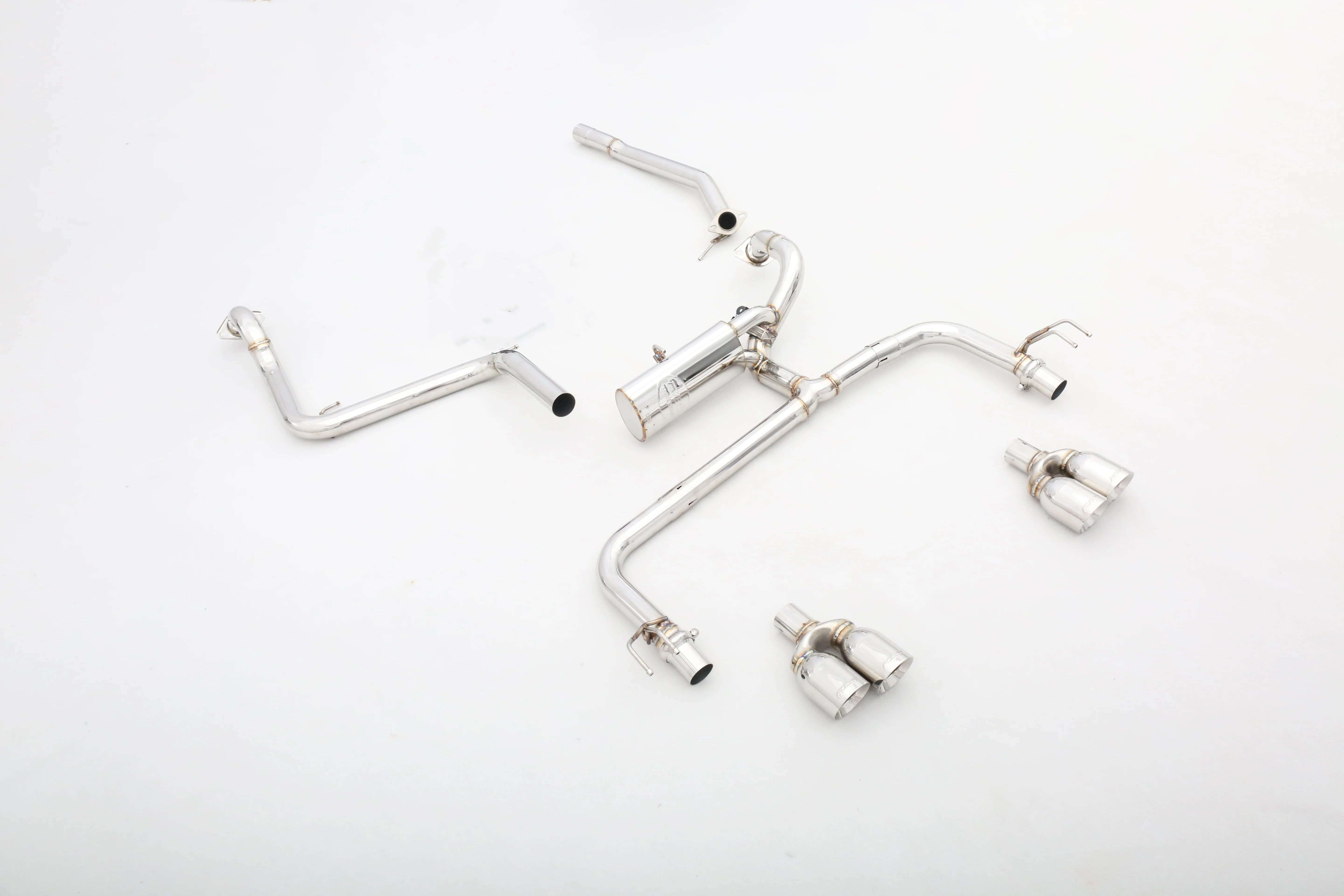 Custom for  Type-R FK2 2.0T Exhaust System 304 Stainless Steel/Titanium Valved Pipes