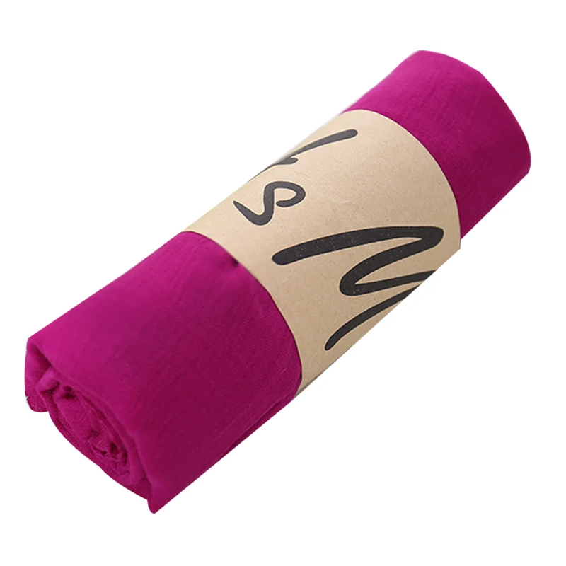 

ABP-Solid Color Candy Color Cotton Headband Ladies Gift Beautiful Scarf Wild Shade Beach Towel Shawl (Purple)