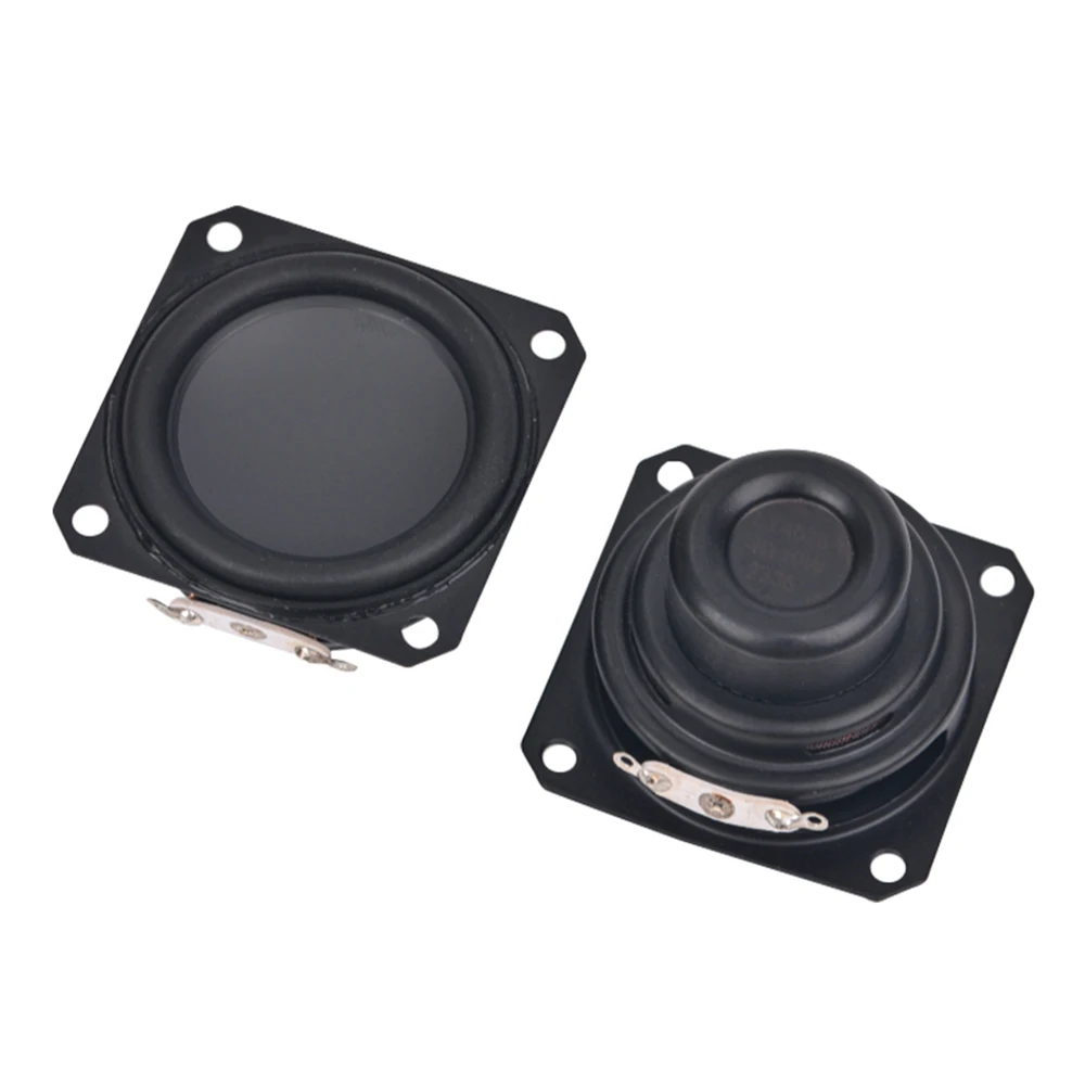 AIYIMA 2 قطعة 45 مللي متر 4 أوم 10 واط مكبرات الصوت 19 الأساسية مربع المطاط حافة مقاوم للماء ندفيب كامل المدى مكبر الصوت لتقوم بها بنفسك الصوت BT أمبير المتكلم