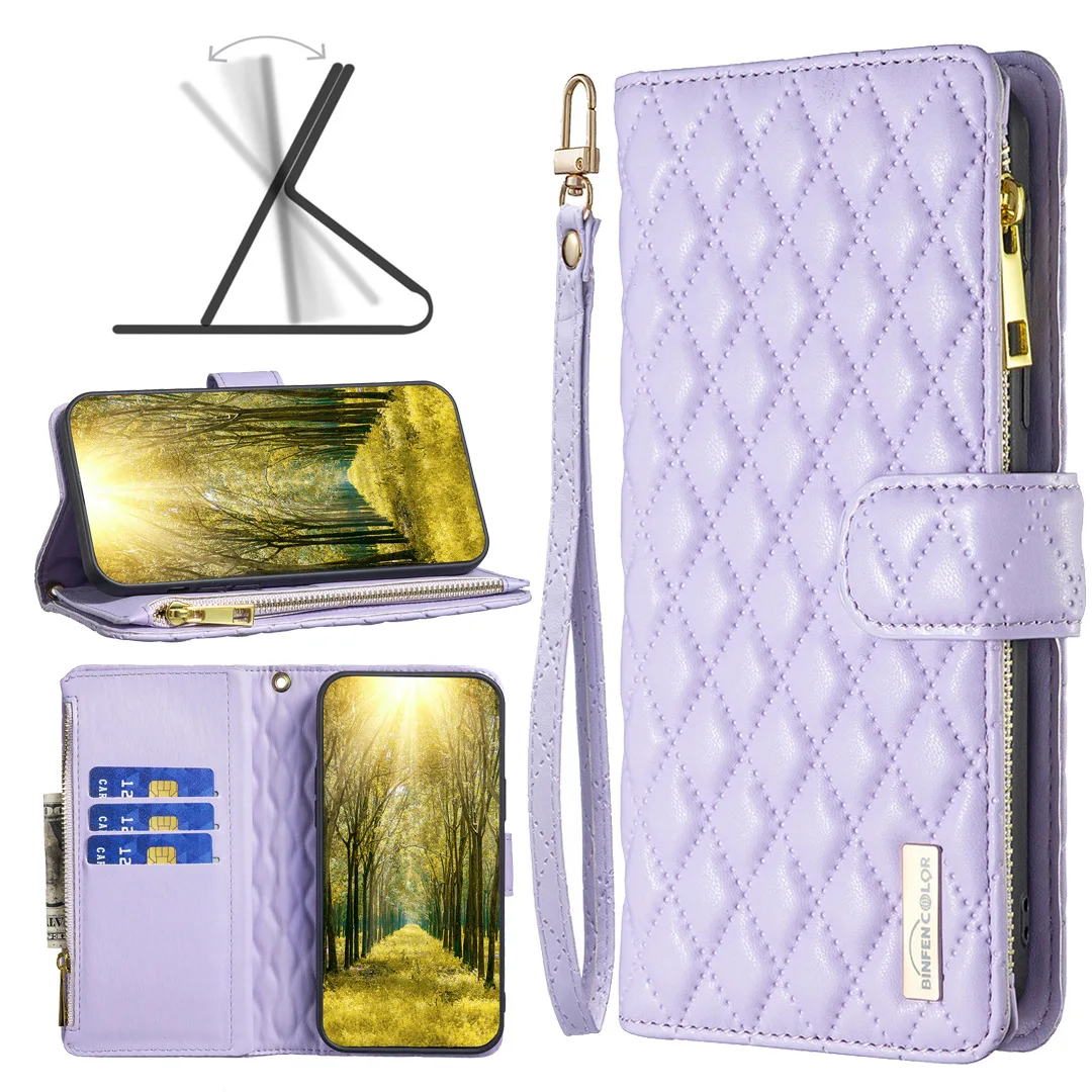 

Zipper Multi-9 Cards Wallet Case For Huawei Honor X9B X8B X7B X7A X6A Luxury Leather Lanyard Shockproof Book Flip Cover Funda