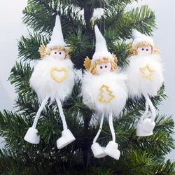 Christmas Decoration Supplies Fabric Plush Love Angel Christmas Doll Pendant Christmas Children's Gift nacimiento navidad