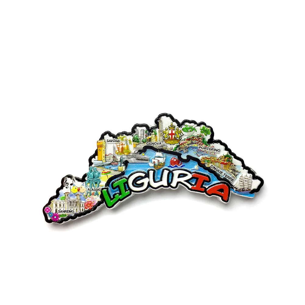 

‌La Spezia, Italy Souvenir Map Resin Fridge Magnet - Travel Memory Decor for Home and Office‌