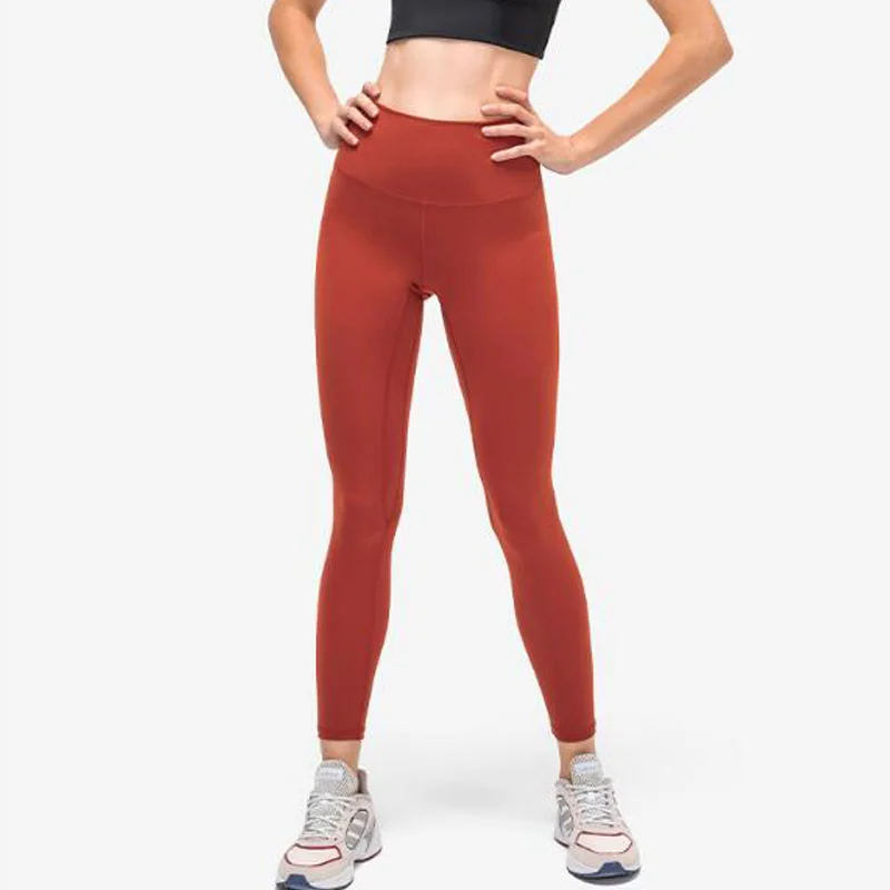 Legging preta de couro elástico de 4 vias para mulheres, calça esportiva, moletom fitness, 21 cores