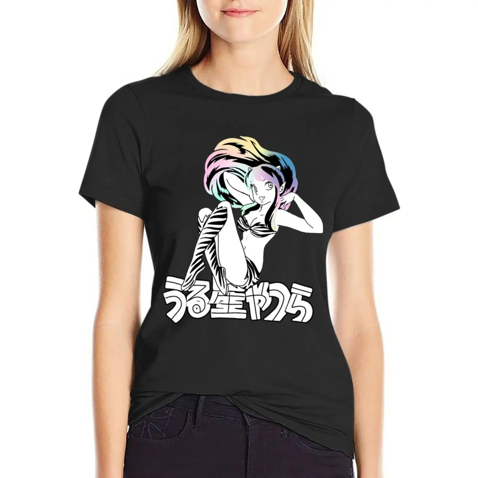 

URUSEI YATSURA T-Shirt lady clothes aesthetic clothes Short sleeve tee cute tops t shirt Women