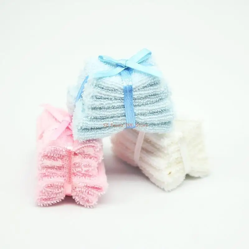 

96GC Realistic Dollhouses Bathroom Bath Towel Model Dollhouses 1:12 Scale