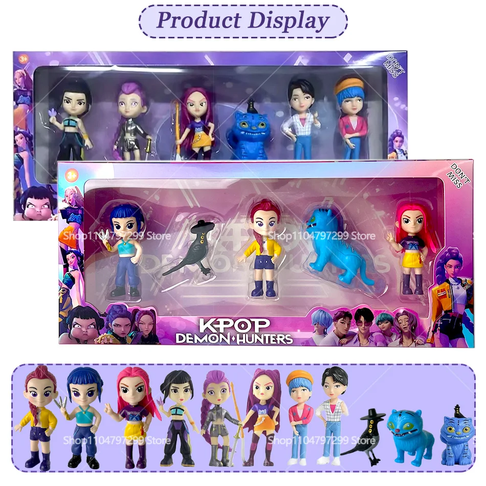 2026NEW Kpop Devil Hunter Rumi Zoe Mira anime polychlorure de vinyle collection de personnages bibelots de bureau cadeau du nouvel an pour enfants