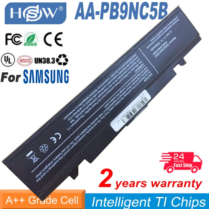 Аккумулятор для ноутбука 9 Cell 7800 мАч для Samsung AA-PB9NC5B R518 R519 R520 R522 R540 R580 R620, бесплатная доставка