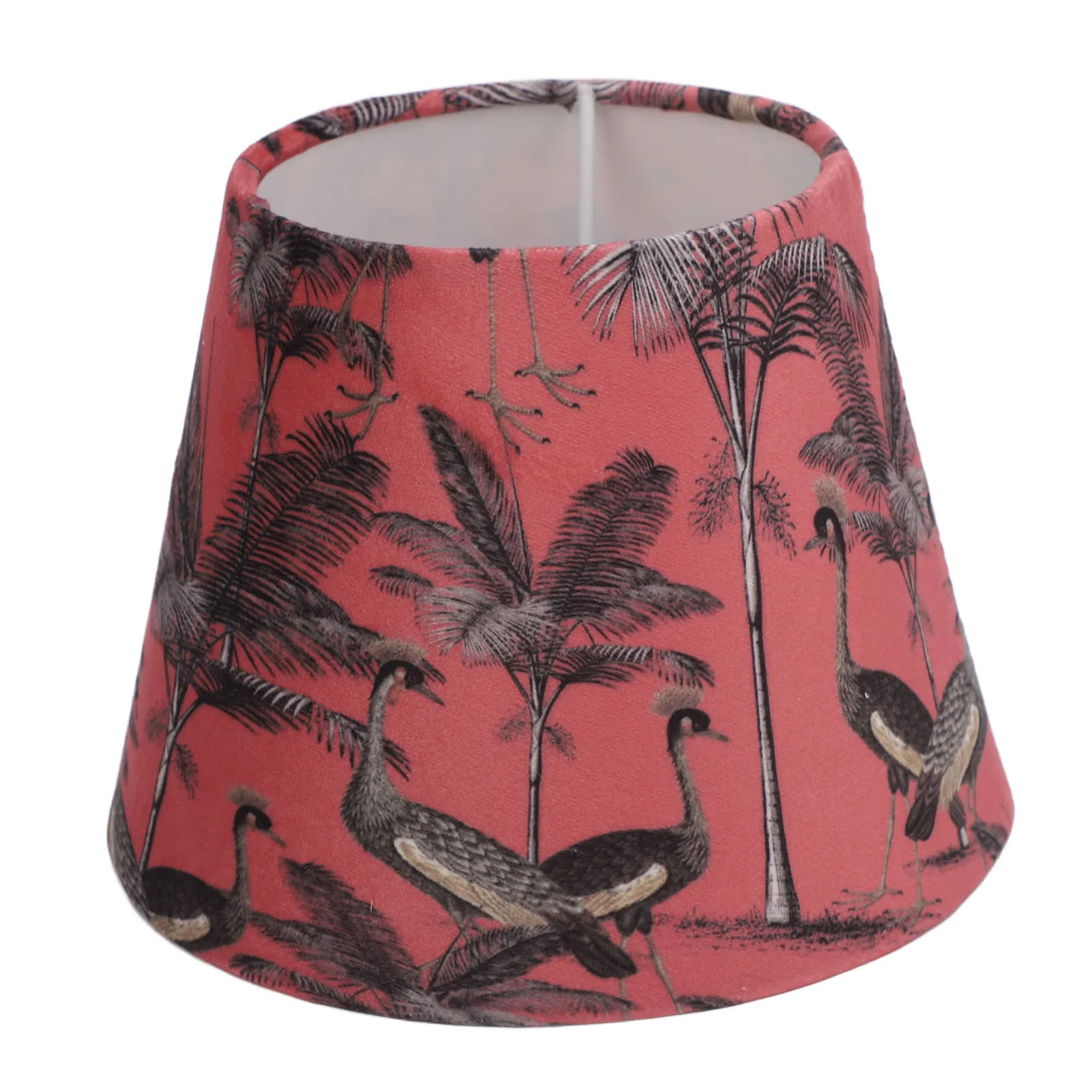 ZK30 Lampshade Modern Simple Velvet Exquisite Conical Decorative Lampshade for E27 E14 Lamp Head Peacocks