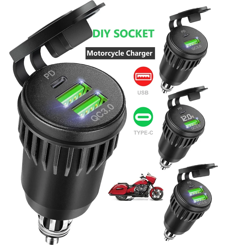 Chargeur rapide de type C pour moto BMW, adaptateur secteur, procureur, prise DIN, QC3.0