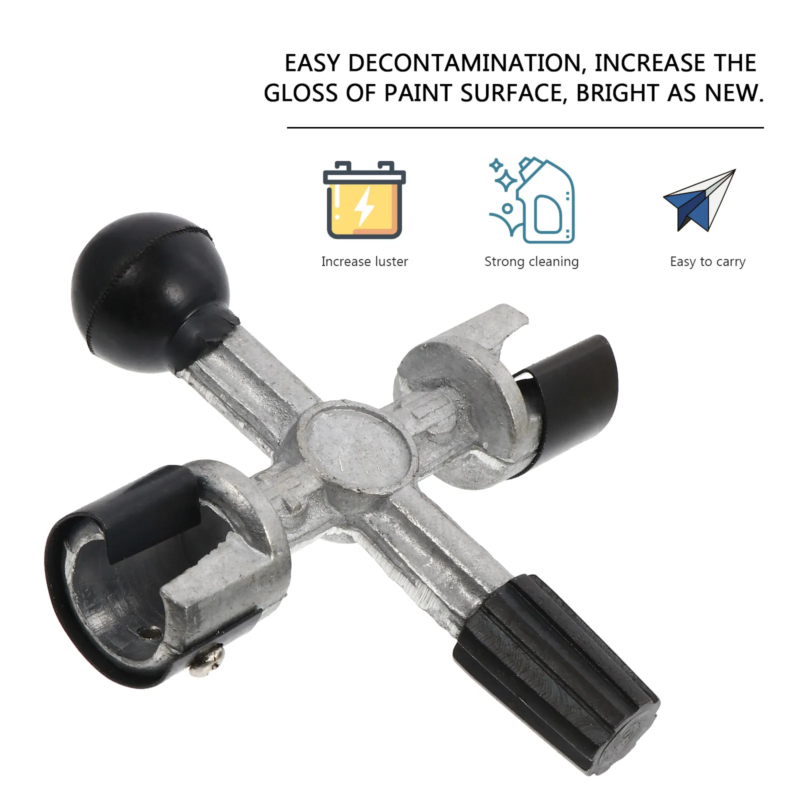 

4 Way Post Cleaner with Aluminum Blades for Truck Terminal Cleaning Tool Reamer Scrapers Corrosion Removal