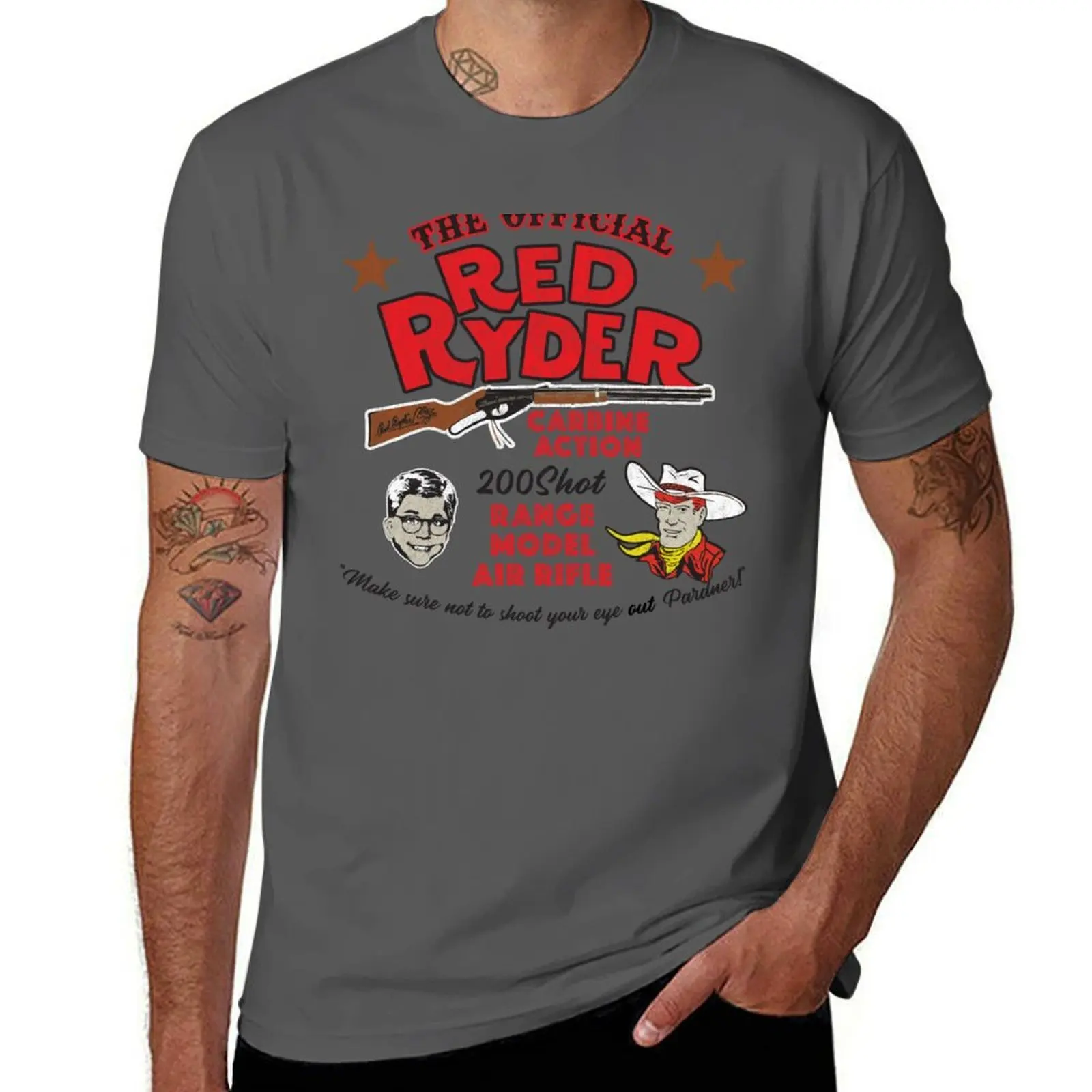 Ryder Story Red Rifle The Official Air Lts Christmas T-Shirt Non-Shrink Basic Cotton T-Shirt