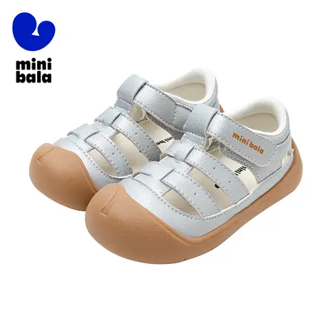Mini Bala Sandals Boys and Girls Breathable Non-Slip Anti-Fall Antibacterial Walking Shoes for Summer