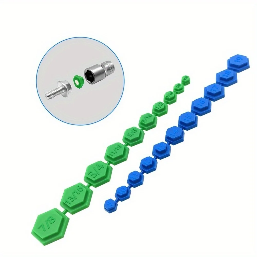 1/2pcs Magnetic Socket Adapter Kit Socket Insertion Tool Kit 5/16 - 7/8 Inches 8mm - 19mm For Power Tool Parts Accessories