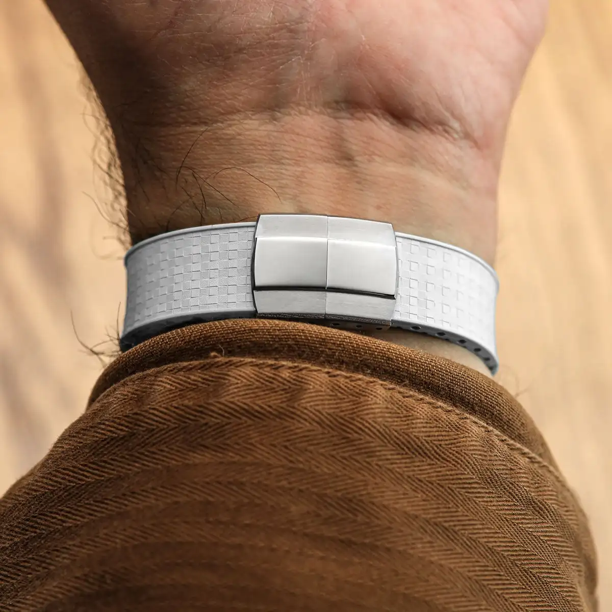 พรีเมี่ยม FKM นาฬิกา 16 มม.18 มม.20 มม.21 มม.22 มม.ฤดูใบไม้ผลิ Clasp BUCKLE DIVER สําหรับ Sekio PP IWC FKM ยางสายนาฬิกา