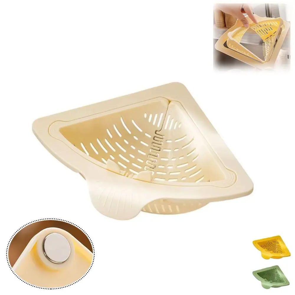 

New Magnetic Sink Drain Basket Triangle Multifunctional Kitchen Sink Filter Kitchen Sink Trash Boxes Kitchen Supplies