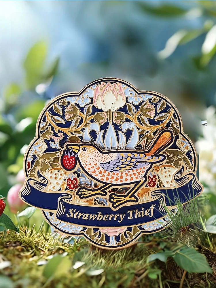 

Double Layer Rotating Metal Frie Magnet Briti Museum X VA Museum William Morris Series Stberry Thief Creative Cultural...