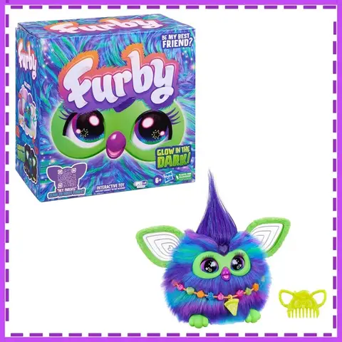 Hasbro Furby Galaxy Ray-Vee Hip-Bop Interaktiv Leksak Julklappar för Barn Original Anime Actionfigur Modellleksaker 8 best sales Furby Original 1999 - №8