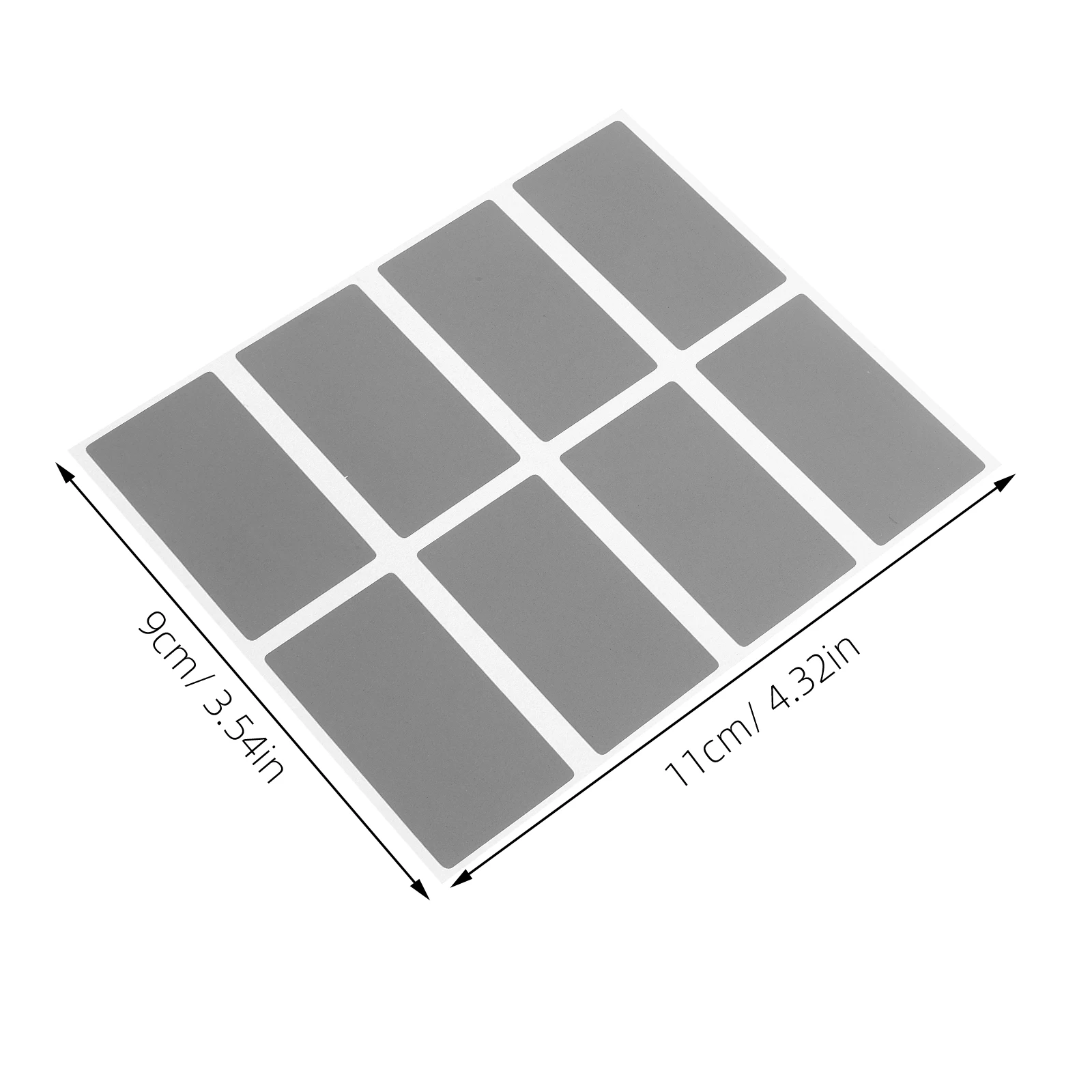 200pcs DIY Peel and Stick Labels Scratch Off Stickers for Party Activity Favors Reward Stationery Rectangular Coated Film