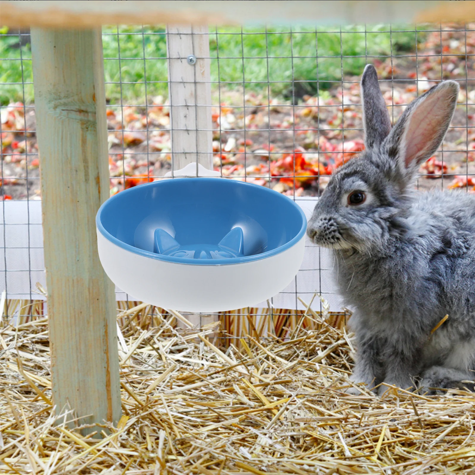 

Hanging Cage Dog Cat Bowl Non-Slip Stand Firmly Practical Feeding Time Pet Accessories Cat Bowl Cage Dog Feeder