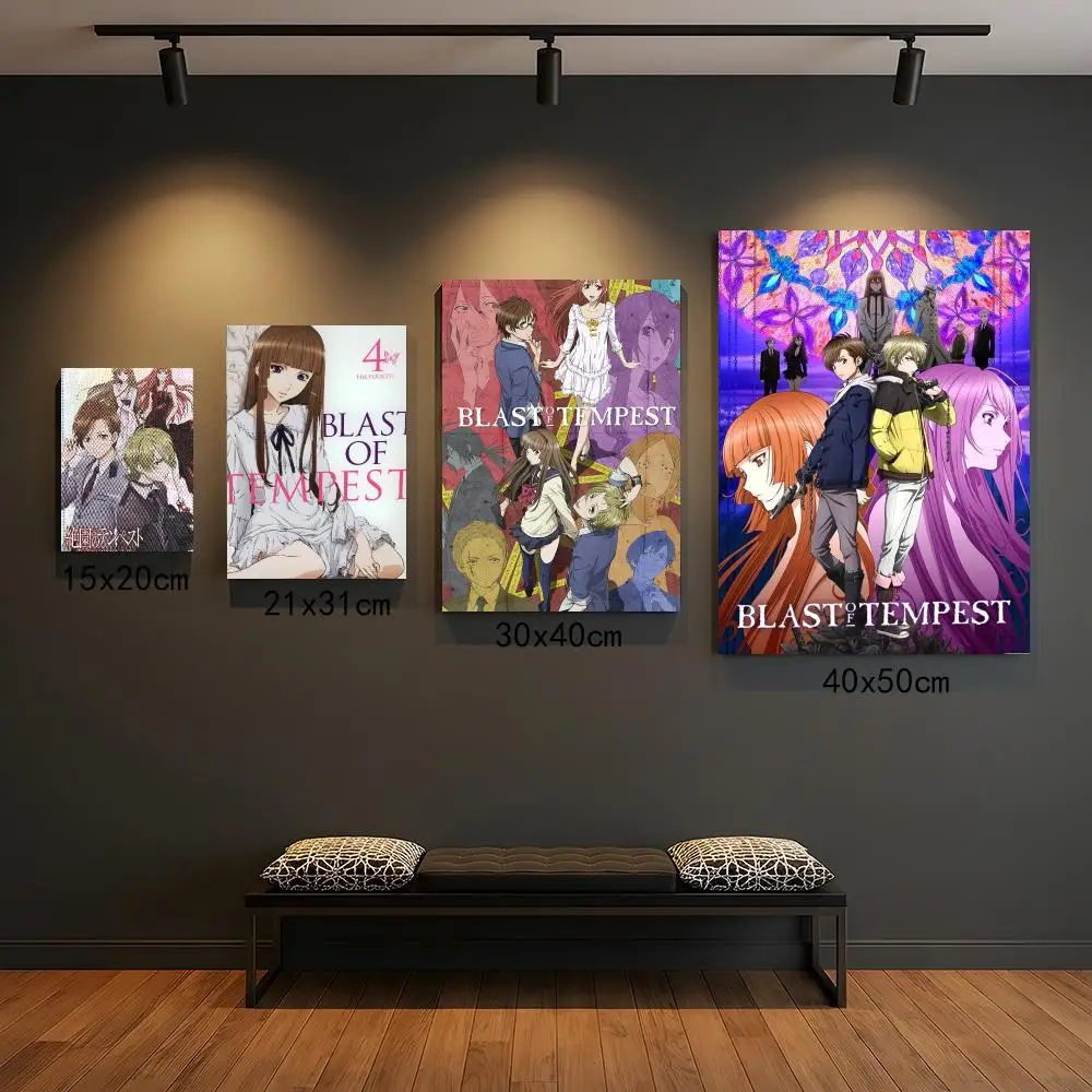 anime B-Blast Of Tempest-T Poster Peel and Stick Wall Art for Cafe Office Bar and Home Decoration