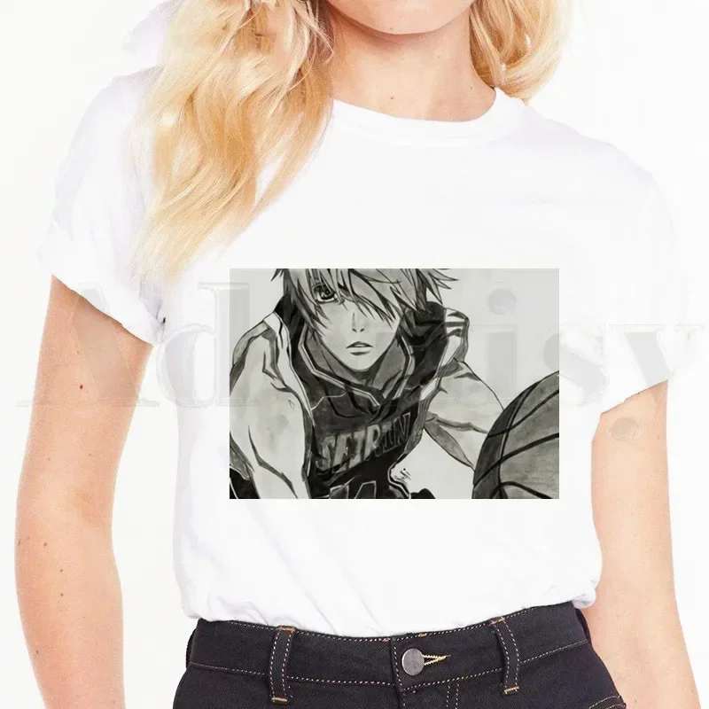 

Kuroko No Basket Basketball, популярные женские топы с короткими рукавами в японском стиле аниме, футболки Harajuku, винтажные футболки, мужская футболка