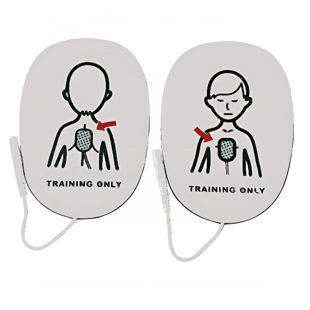 5 عبوات، وسادات تدريب الأطفال/الأطفال من AED للتدريب فقط، وسادات أقطاب كهربائية بديلة، تستخدم مع مدرب XFT-120C+ XFT-120C AED