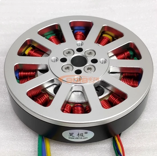 

Flat ultra-thin hollow shaft, 8110 300W direct drive disc motor 1.2 Nm DC brushless motor
