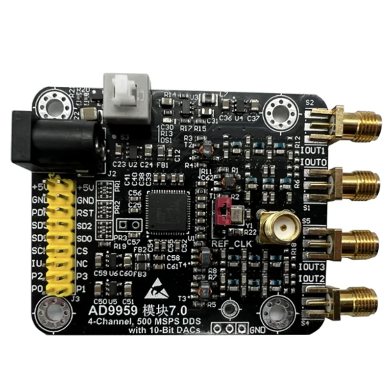 AD9959 Module, High-Speed DDS Module, Four Channels, 200M with 4 RF Transformers, Signal Generator
