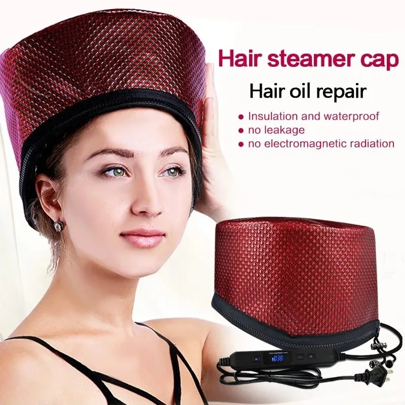 Hair Steamer Cap Thermal Cap with  Temperature Control Hair Heat Treatment Cap with Intelligent Protection Gift for Women