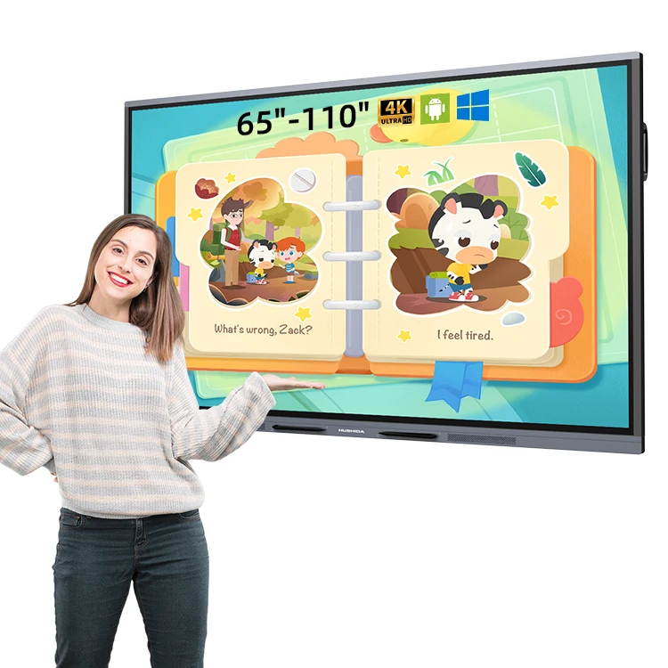 HUSHIDA 65 Inch Interactive Panel Smart Board Touch Screen Interactive Digital Whiteboard Supplier