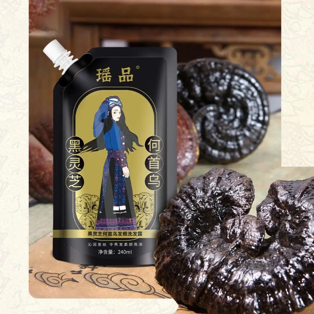 1/2/3pcs Plant Extract Anti-Hair Loss Hair Shampoo Polygonum Multiflorum Anti White hair Regrowth Natural Herbal Hair care