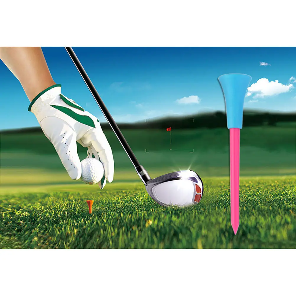 40pcs Golf Tees Plastic Unbreakable Lightweight Durable Eco-Friendly Ergonomic Design Multi-Use Pitch Fork Tool For Golfers
