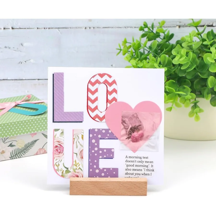 Papan Pelubang Alfabet Mini 6X4.25 Inci Pelubang Kertas untuk Kartu Kerajinan DIY Dekorasi Pesta Buku Tempel Proyek Kerajinan DIY Kustom