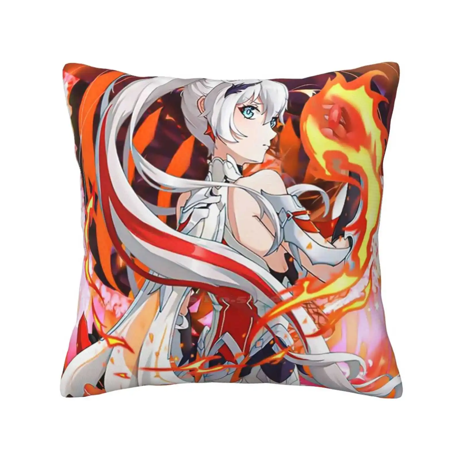 Herrscher Of Flamescion Bedroom Office Hug Pillowcase Herrscher Flamescion Honkai Impact Game Anime Fantasy Girl Raiden Mei