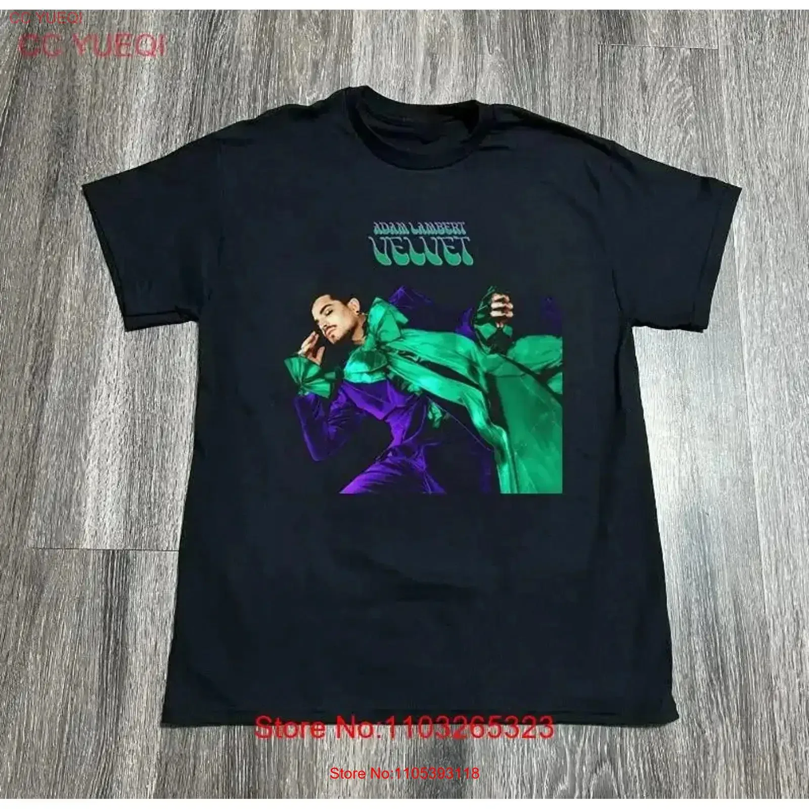 Adam Lambert Velvet Album Heavy Cotton T Shirt UB290 vintage Washed Top For Everyday Wear Slightly streetwear Comfortable homme