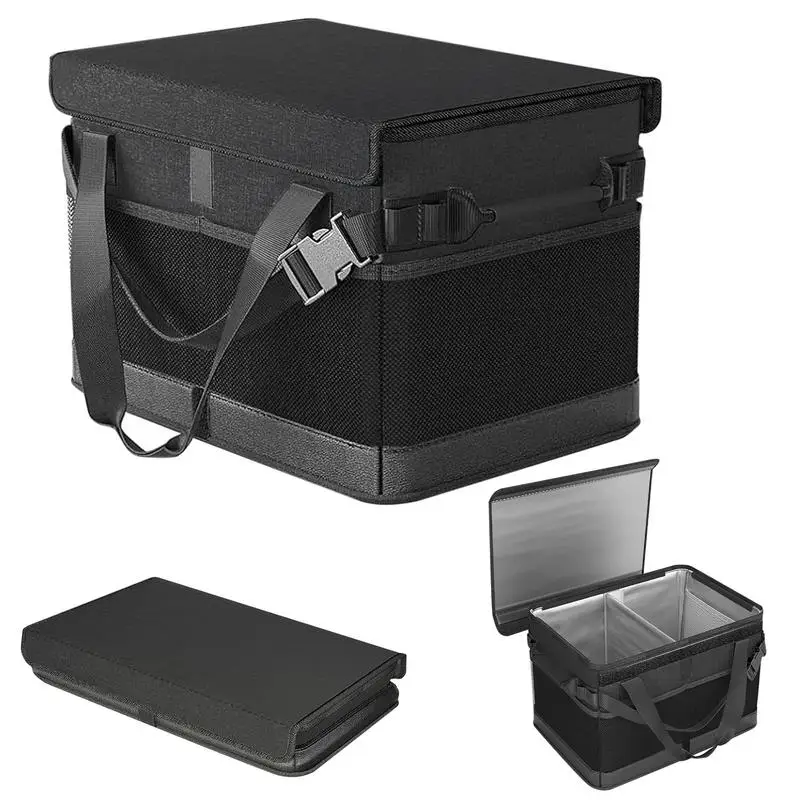 

Outdoor Picnic Storage Bag Foldable Waterproof Oxford Cloth Picnic Storage Bag Large Capacity & Packing Storage Boxes Portable