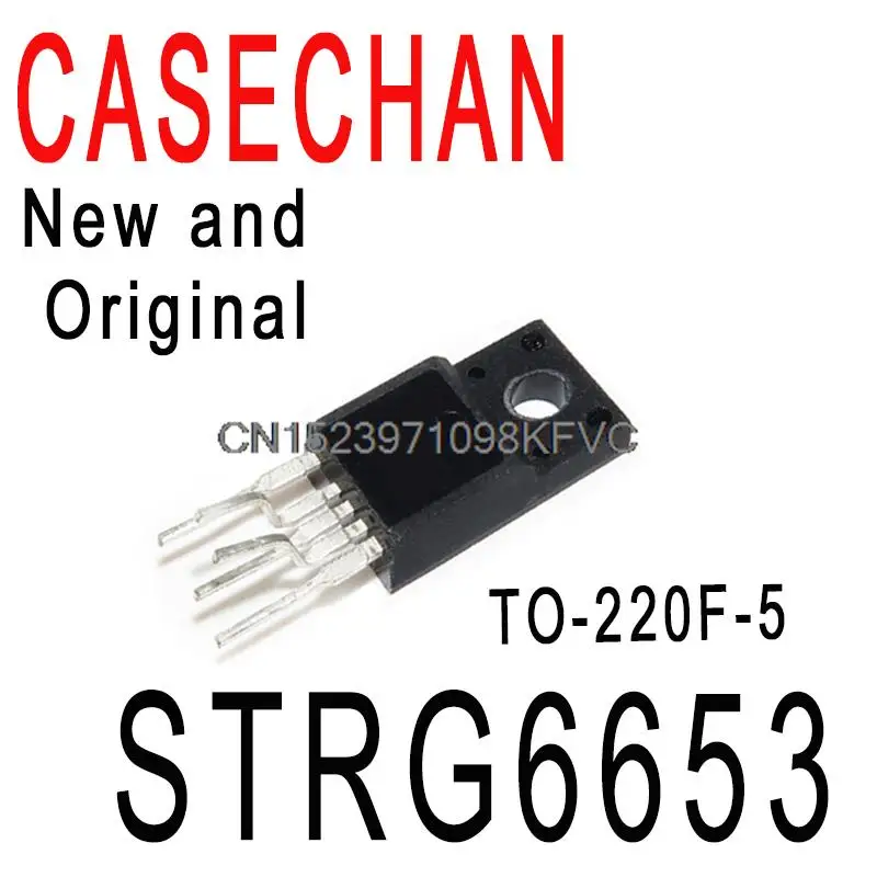 5PCS New and Original STR-G6653 G6653 TO-220F-5 Power Management Module  In Stock STRG6653